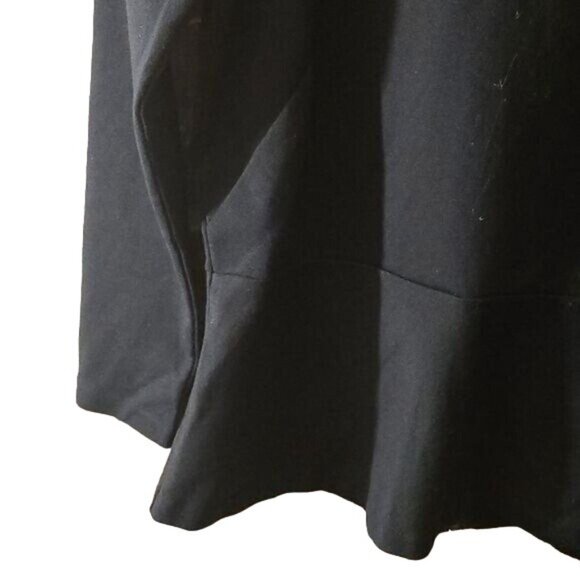 J.CREW XS Black Peplum Zipper Back Business Casual Preppy Shirt - Picture 3 of 5